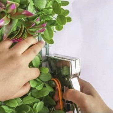 Green wall panel installation